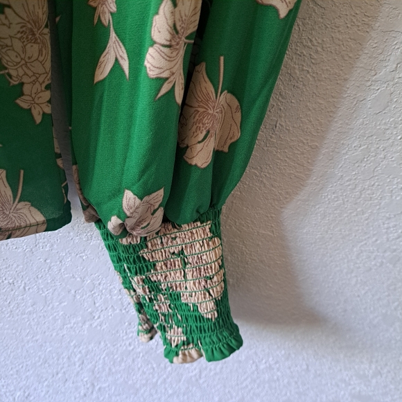Sienna Sky Green Floral Blouse - Picture 4 of 6